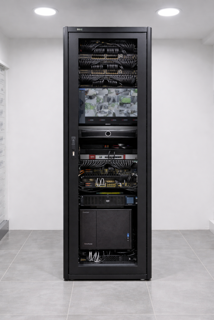 armoire cablage multimedia var – réalisation Locks Home Sécurité Var