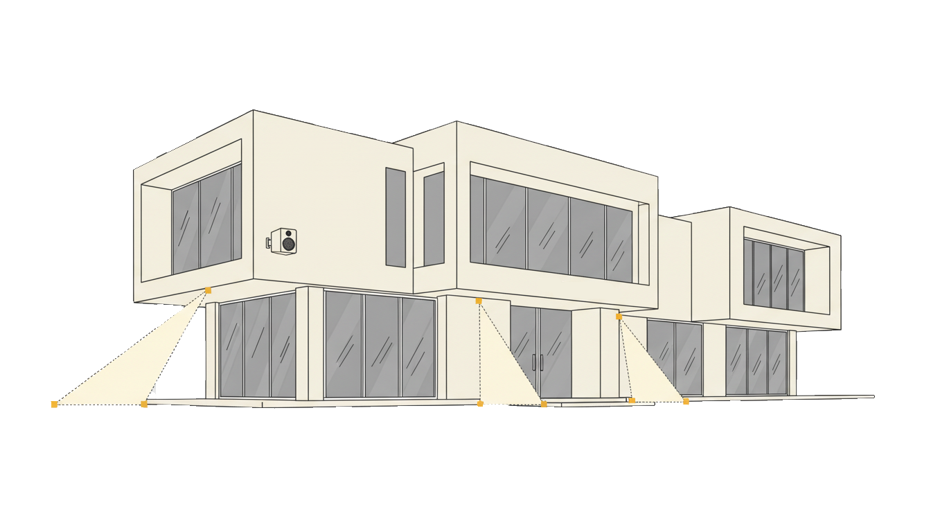Illustration d’une villa ou résidence équipée d’un système audio multiroom dans le Var (83)