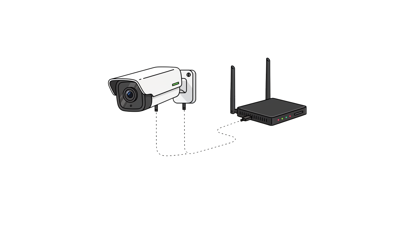 Caméra PoE : caméra de vidéosurveillance alimentée par câble Ethernet RJ45 pour une installation fiable.