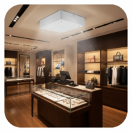 Canon à brouillard installé pour protéger un commerce contre les cambriolages