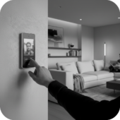 Écran intérieur de vidéophonie affichant un visiteur à Sainte-Maxime