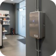 Générateur de brouillard anti-intrusion en déclenchement dans une pièce