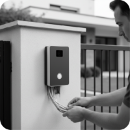 Installation vidéophonie avec câblage et finitions propres à Sainte-maxime