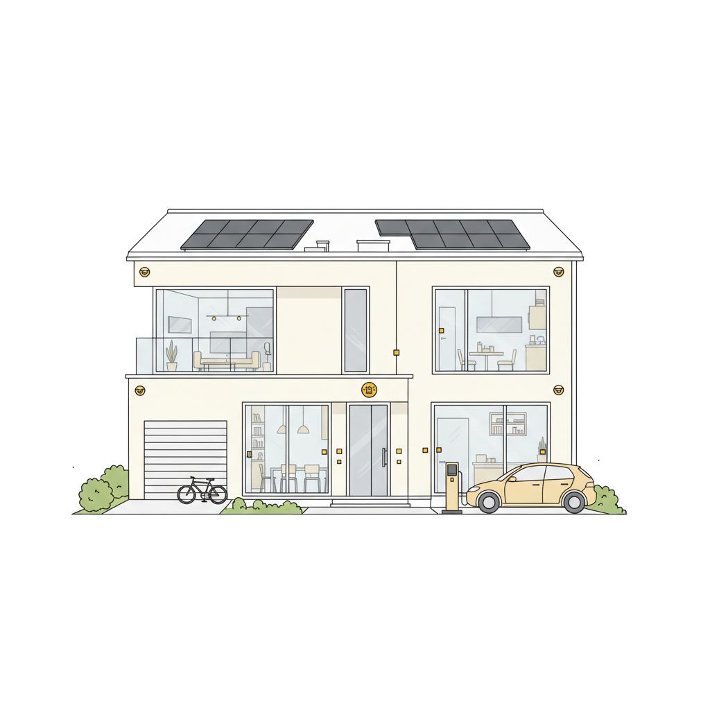 Maison de famille dans un environnement résidentiel calme et chaleureux