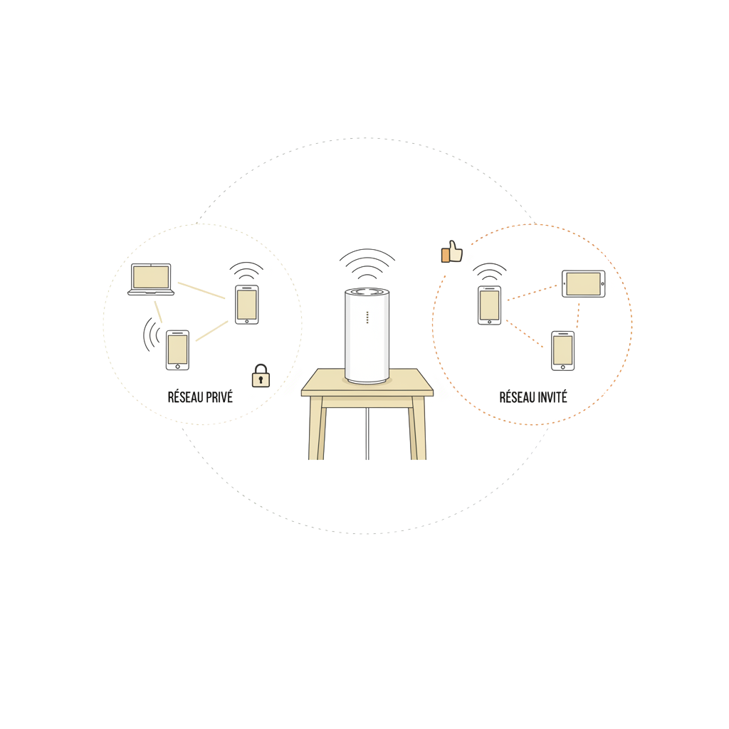 Sécurisation du réseau Wi-Fi avec réseau invité et accès séparés à Sainte-maxime