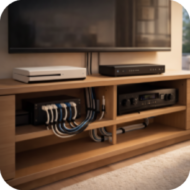 Câblage multimédia : un meuble TV net, des équipements bien intégrés, et une installation fiable au quotidien.