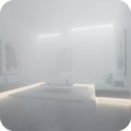 Générateur de brouillard de sécurité en action dans un salon lors d’une tentative d’intrusion